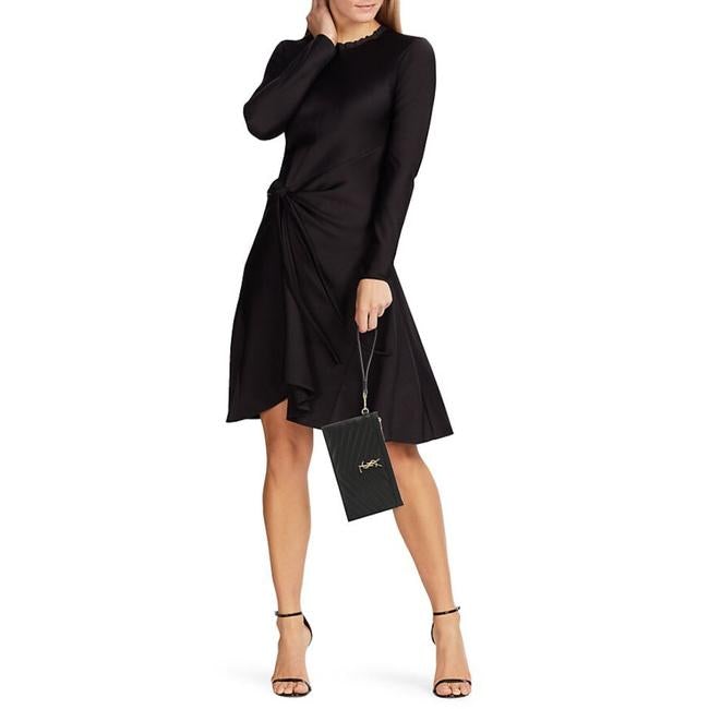 Saint Laurent Monogram Matelasse Pouch Black Leather Clutch
