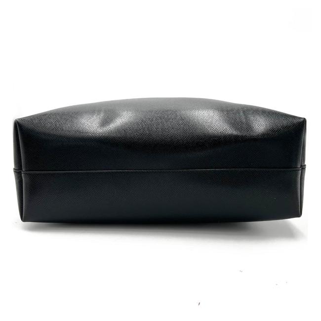 Saint Laurent Monogram Shopping Medium East/West Black Leather Tote