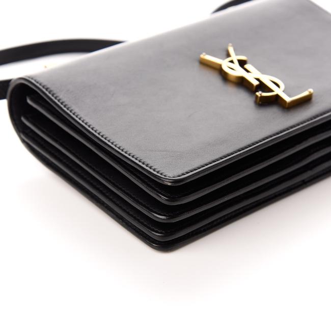 Saint Laurent Monogram Small Dylan Black Calfskin Leather Shoulder Bag