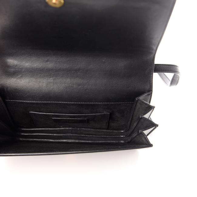Saint Laurent Monogram Small Dylan Black Calfskin Leather Shoulder Bag