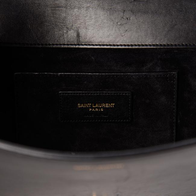 Saint Laurent Monogram Small Dylan Black Calfskin Leather Shoulder Bag