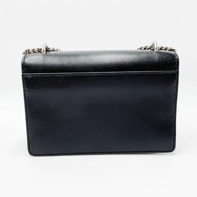 Saint Laurent Monogram Sunset Chain Wallet Black Calfskin Leather Shoulder Bag