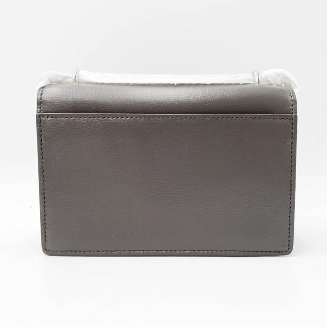 Saint Laurent Monogram Sunset Chain Wallet Calfskin Grey Leather Shoulder Bag