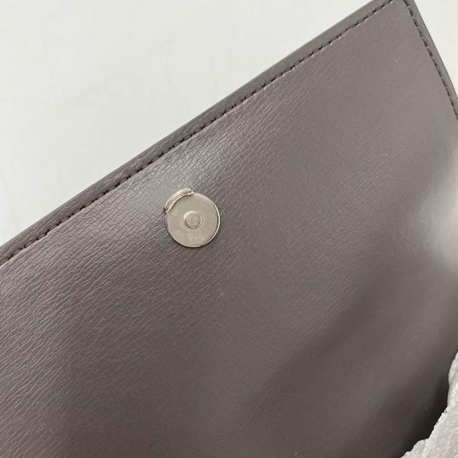 Saint Laurent Monogram Sunset Chain Wallet Calfskin Grey Leather Shoulder Bag