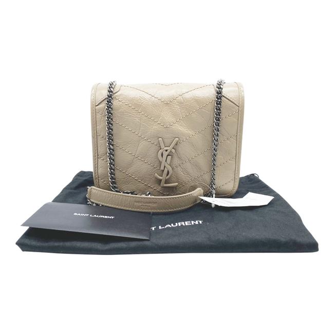 Saint Laurent Niki Beige Leather Cross Body Bag