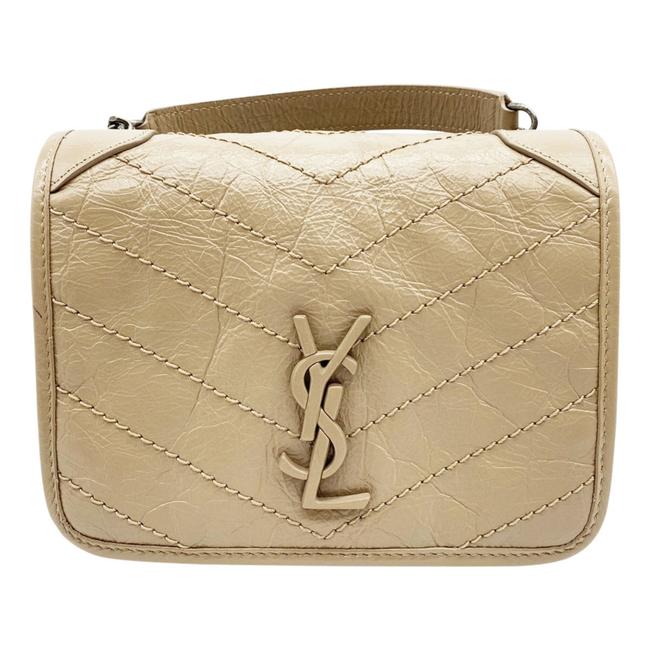 Saint Laurent Niki Beige Leather Cross Body Bag