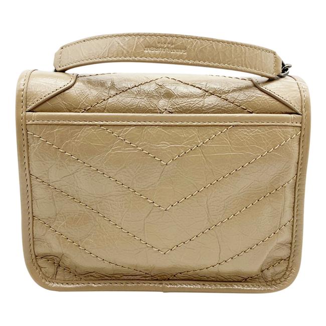 Saint Laurent Niki Beige Leather Cross Body Bag