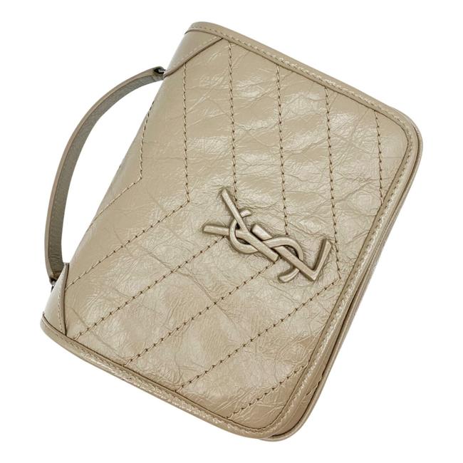 Saint Laurent Niki Beige Leather Cross Body Bag