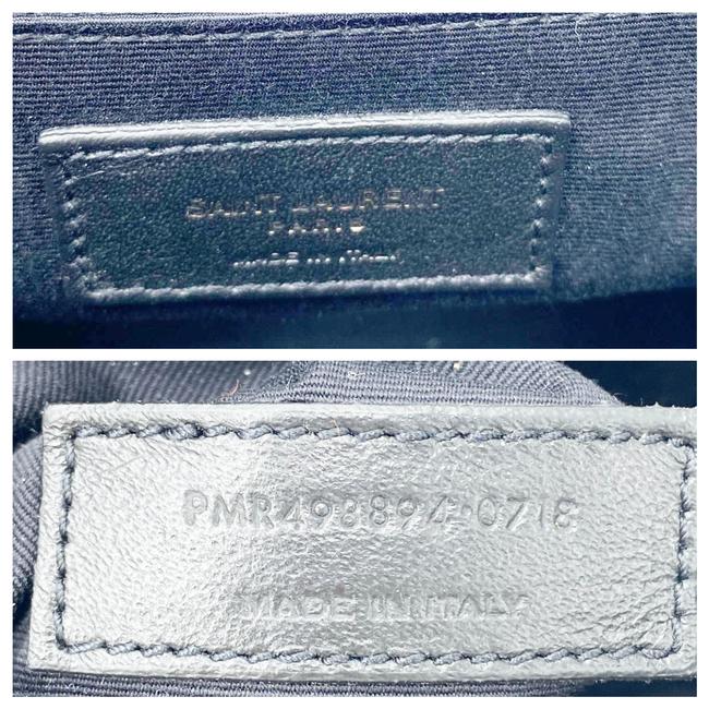 Saint Laurent Niki Medium Grey Leather Shoulder Bag