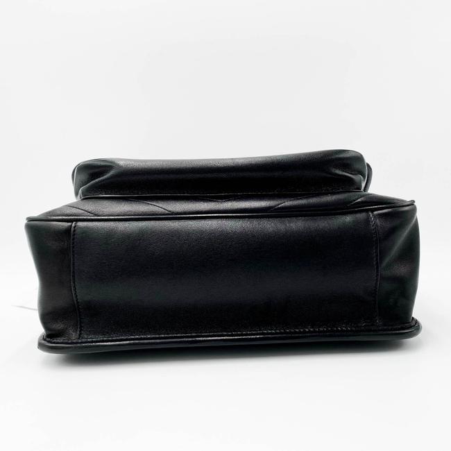 Saint Laurent Niki Medium Ysl Monogram Quilted Calf Flap Black Leather Shoulder Bag