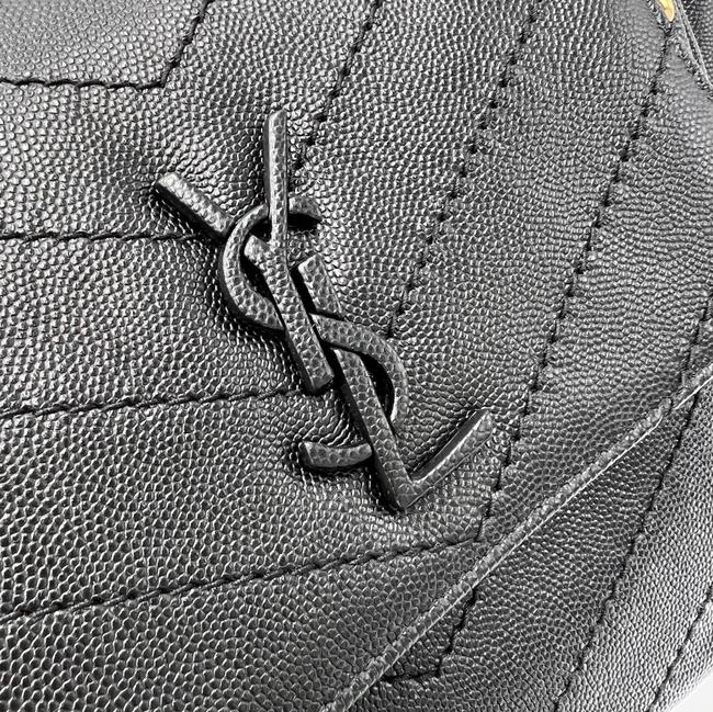 Saint Laurent Nolita Gold Hardware Small Vintage Black Leather Shoulder Bag