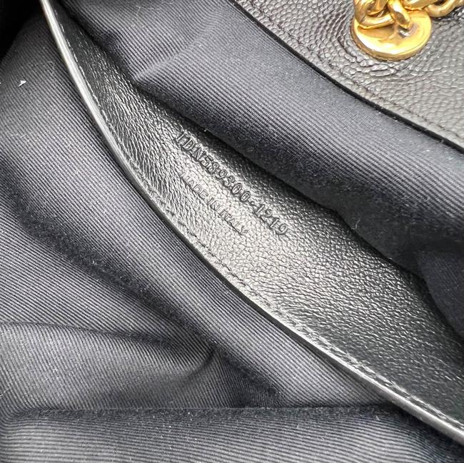 Saint Laurent Nolita Gold Hardware Small Vintage Black Leather Shoulder Bag