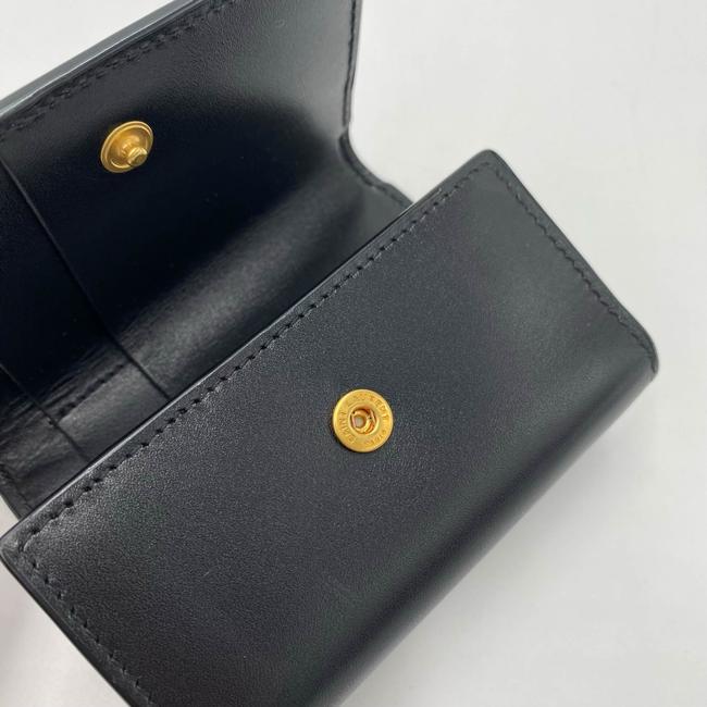 Saint Laurent Rider Wallet Monogram Black Leather Shoulder Bag