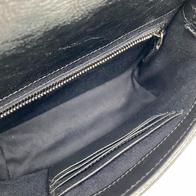 Saint Laurent Wallet on Chain Niki Ysl Monogram Vintage Calfskin Black Leather Shoulder Bag
