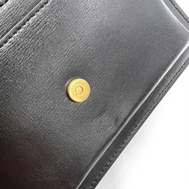 Saint Laurent Wallet on Chain Sunset Monogram Black Leather Cross Body Bag