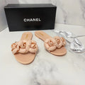 Chanel Camelia Flower PVC Jelly Sandals Spring/Summer Collection Light Pink